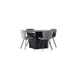 Spisegruppe Venture Home Matilda med 4 Lilja Stoler