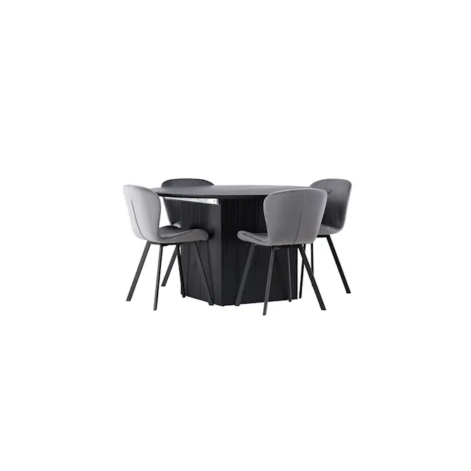 Spisegruppe Venture Home Matilda med 4 Lilja Stoler