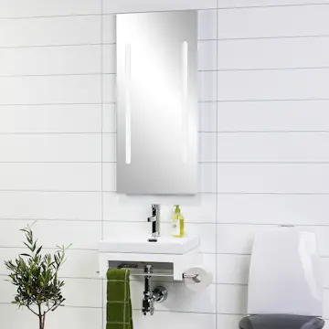 Møbelpakke Noro Touch med Sky Speil Matt Hvit