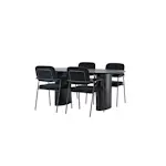 Spisegruppe Venture Home Isolde med 4 stk Yesterday Stoler