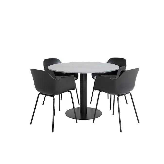 Spisegruppe Venture Home Estelle med 4 Colombine Stoler