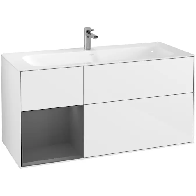 Tvättställsskåp Villeroy & Boch Finion med 3 Lådor och Hylla för Inbyggt Tvättställ