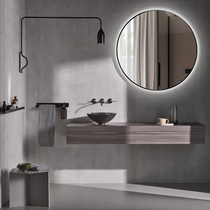 Speil Bathlife Spira med LED Belysning