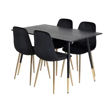 Spisegruppe Venture Home Dipp med 4 Polar Stoler