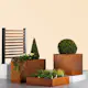 Blomsterkasse Recal Corten 120x40x50
