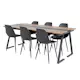 Spisegruppe Venture Home Jane med 6 Pop Stoler