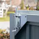 Sykkelskur Metalcraft 4,2m² Låsbart for Utendørsbruk
