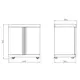 Oppbevaringsskap Modul Myoutdoorkitchen Stainless Collection