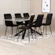 Spisegruppe Venture Home Piata med 6 Walerina Stoler