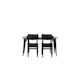 Spisegruppe Venture Home Tempe med 4 Montros Stoler
