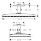 Hoveddusj Hansgrohe Rainmaker Select 460 2-jet for Takmontering