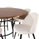 Spisegruppe furniture/fashion Copenhagen med 6 Valentina Fløyel Stoler