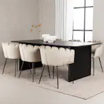Spisegruppe Venture Home Vail med 6 Limhamn Stoler