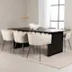 Spisegruppe Venture Home Vail med 6 Limhamn Stoler
