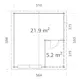 Garasjebod Palmako Roger 28,1 m2 med Leddport