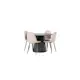 Spisegruppe Venture Home Lanzo Ø120 cm med 4 stk Polar Stoler