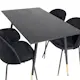 Spisegruppe Venture Home Dipp med 4 Wrinkles Stoler