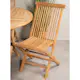 Spisegruppe Venture Home Kenya Ø120 cm Teak med 4 Kenya Sammenleggbare Stoler