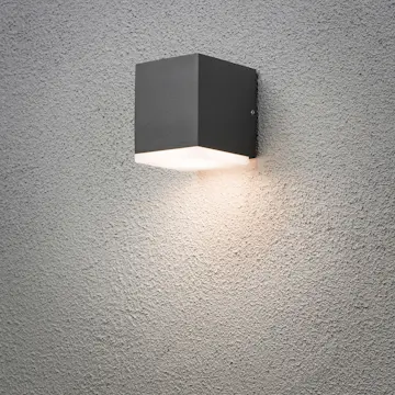 Vegglampe Gnosjö Konstsmide Monza Kub High Power LED