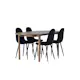 Spisegruppe Venture Home Andy Ø120 cm med 4st Polar Spisestoler