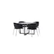Spisegruppe Venture Home Durango Ø120 cm med 4 stk Selma Stoler