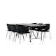 Spisegruppe Venture Home Astrid med 6 Selma Stoler