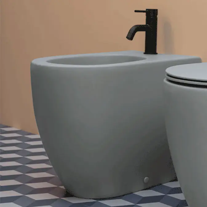 Bidé Lavabo Glomp Gulvstående BTW