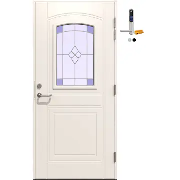 Ytterdør Gilje Martha med Yale Doorman Classic Home