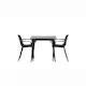 Spisegruppe Venture Home Tempe med 2 Baltimore Stoler
