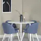 Spisegruppe Venture Home Plake med 4 Valentina Stoler Polyester Rundt