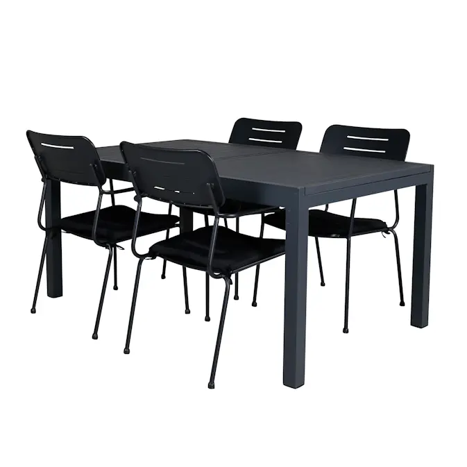 Spisegruppe Venture Home Marbella med 4 Nice Stoler