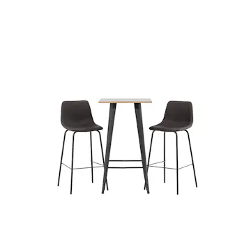 Spisegruppe Venture Home Tempe med 2 stk Alexi Stoler