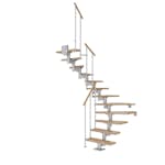 Plassbesparende Trapp Dolle Cork Eik 1/2-Sving Classic II