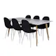 Spisegruppe Venture Home Pobbie 180 med 6 Stoler Polyester