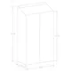 Drivhus Metalcraft 91x51x157 cm Sort Rektangulær
