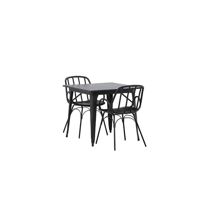 Spisegruppe Venture Home Tempe 80 cm med 2 Dyrön Stoler