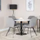Spisegruppe Venture Home Roxanna med 4 Geneva Stoler Rundt