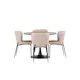 Spisegruppe Venture Home Glade Ø 100 cm med 4 Modesto Stoler