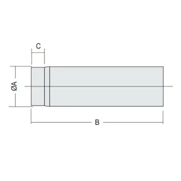 Røykrør Kaminexperten 1000 mm Sort 120