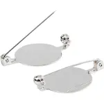 Brosjenål Creativ Company Forsølvet D20 mm