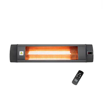 Infrarød varme Gnosjö Klimaprodukter 3013.200 Sort med Fjernkontroll