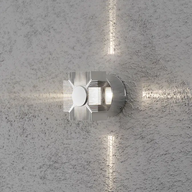 Vegglampe Gnosjö Konstsmide Monza 3W High Power LED Alu