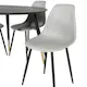 Spisegruppe Venture Home Dipp Ø115 cm med 4 Polar Plast Stoler