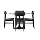 Spisegruppe Venture Home Glade Ø100 cm med 4st Montros Spisestoler