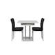 Spisegruppe Venture Home Disa med 4 Lily Stoler