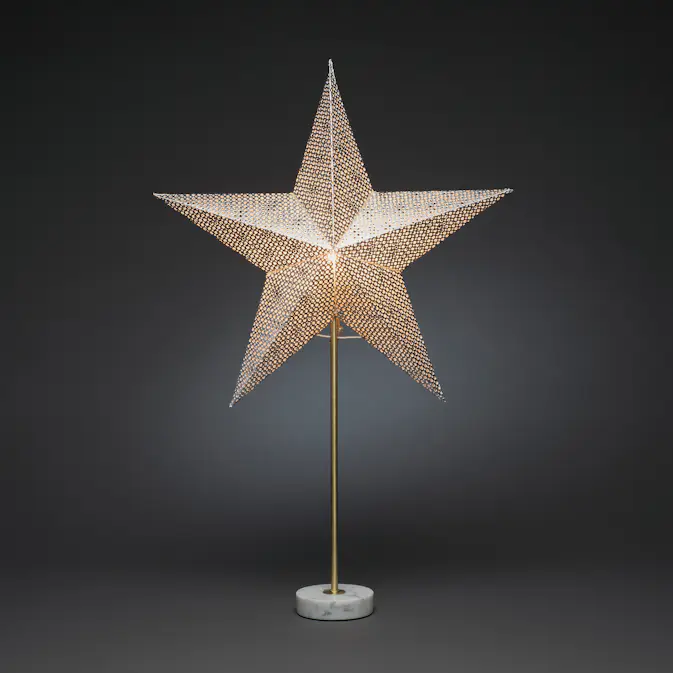 Adventsstjerne Gnosjö Konstsmide med Marmor fot