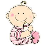 Figurer Creativ Company Baby Str 24x35 mm 10 stk/1 Pk