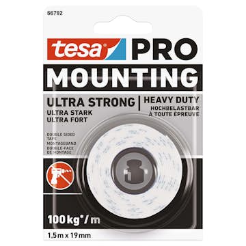 Monteringstape Tesa Pro ULT Sterk 19 mm