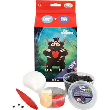Startsett Creativ Company Funny Friends Monster Svart