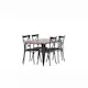 Spisegruppe Venture Home Tempe med 4 Crosett Stoler